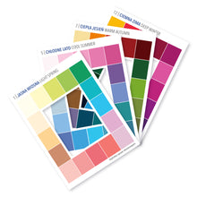 Załaduj obraz do przeglądarki galerii, Ramy kolorystyczne: 12 typów urody (6 ram dwustronnych)